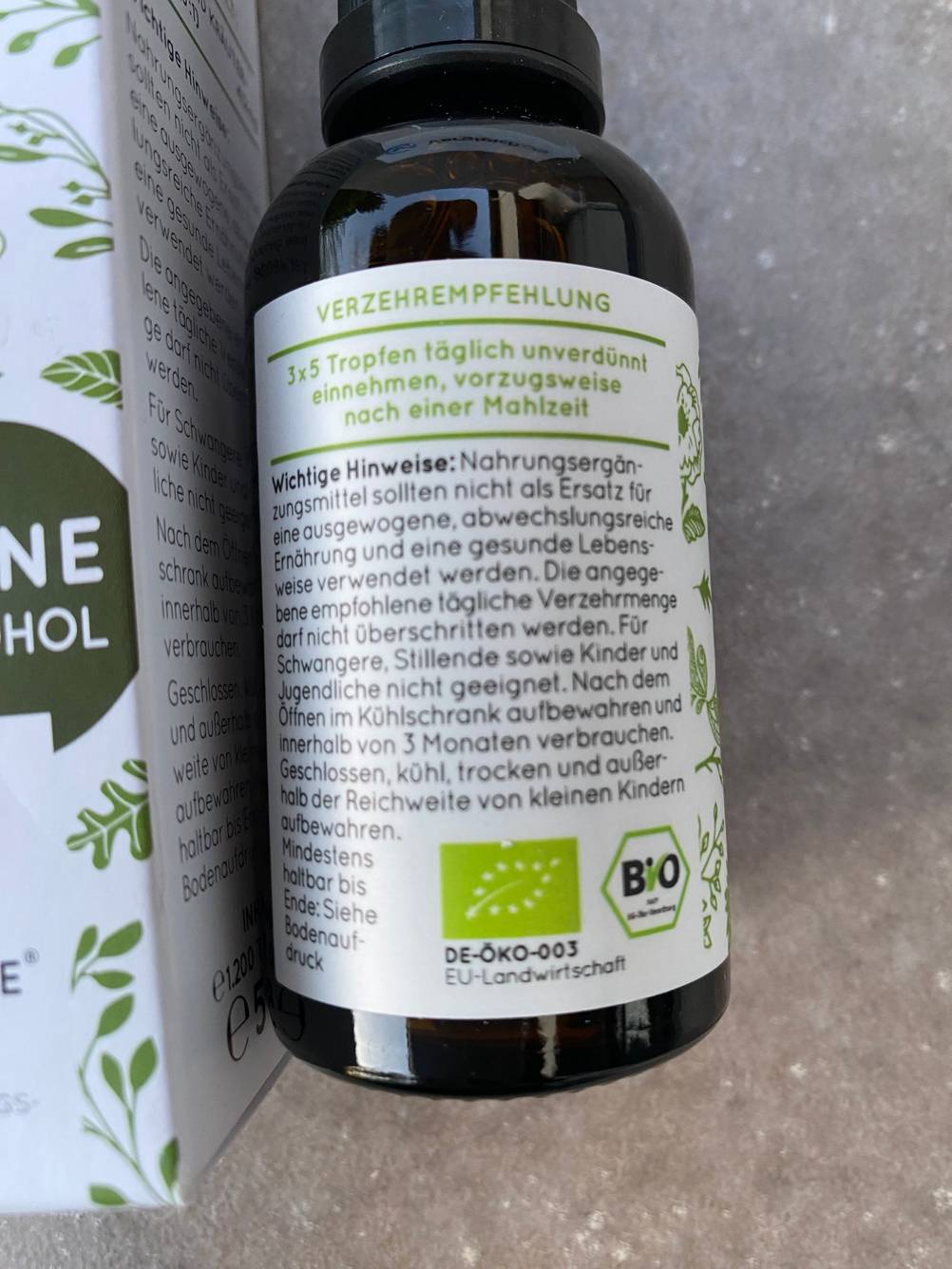 Bitterstoffe von Nature-Love-Bio Gebrauchsanleitung