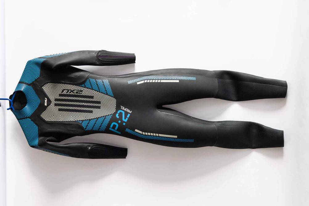 Ganzkörperneoprenanzug Triathlon schwarz