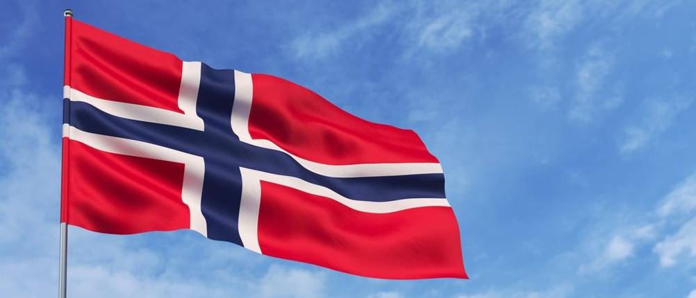 Norwegen-Flagge-Test