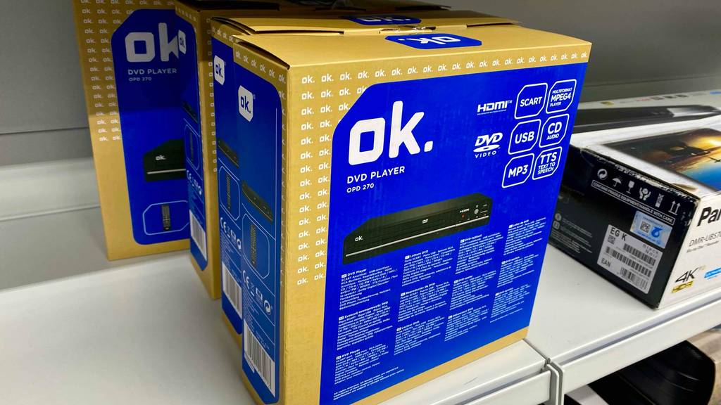 DVD-PLayer-Test: Verpackung eines DVD-Players.