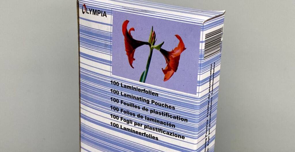 Laminierfolien im Test in einer Verpackung mit 100 Stück.