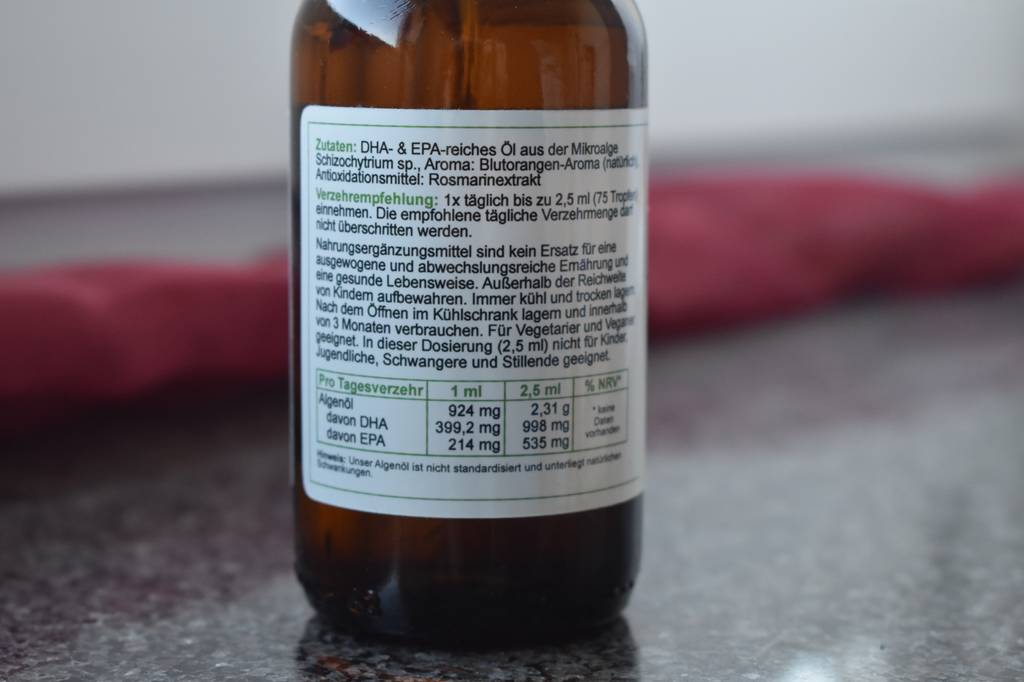 Angaben zu Inhaltsstoffen und Anwendungsempfehlungen finden Sie auf dem Etikett der Verpackung.