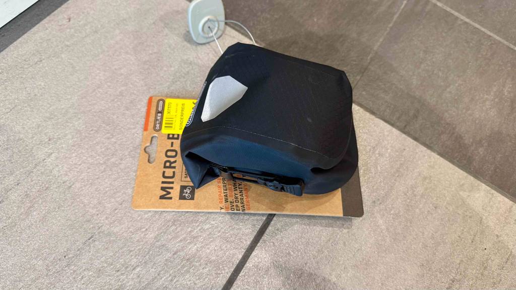 Seitenansicht einer Satteltasche MTB im Test.