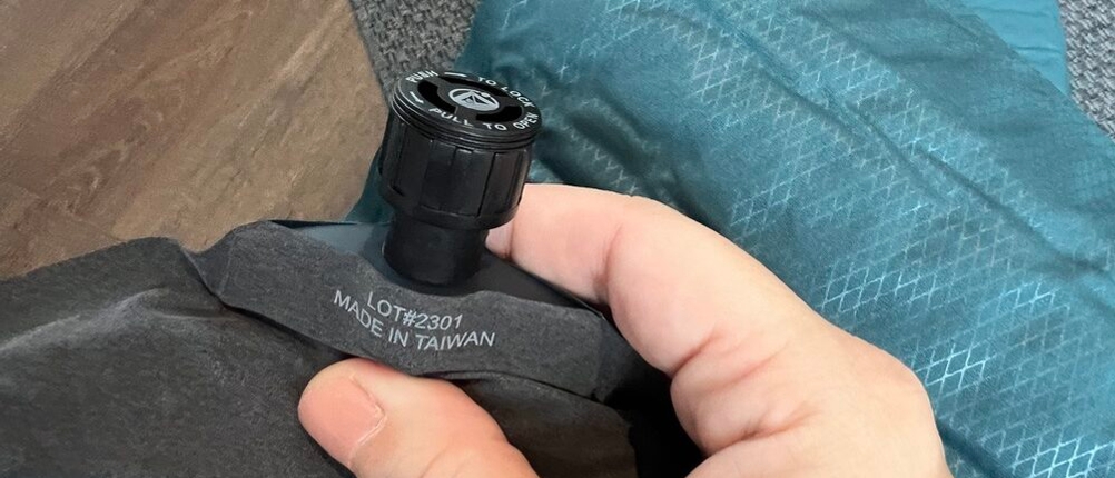 Der Lufteinlass der Outdoorer Trek Bed 2 in Nahaufnahme