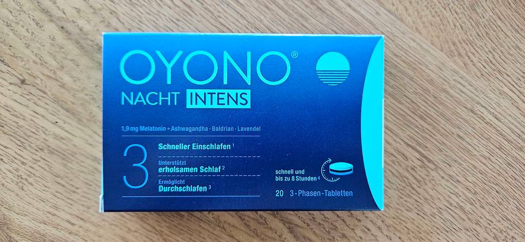 Getestetes Schlafmittel befindet sich in einer blauen Verpackung.
