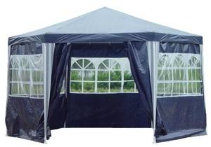 Pavillions sind besonders gut als Regenunterschlupf geeignet.