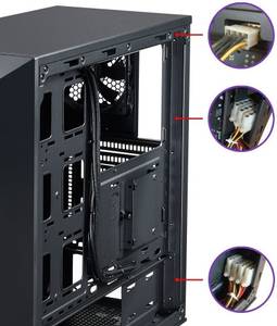 pc gehäuse midi tower kabelmanagement