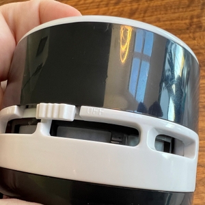 Filter von außen sichtbar beim Peach-PA105.