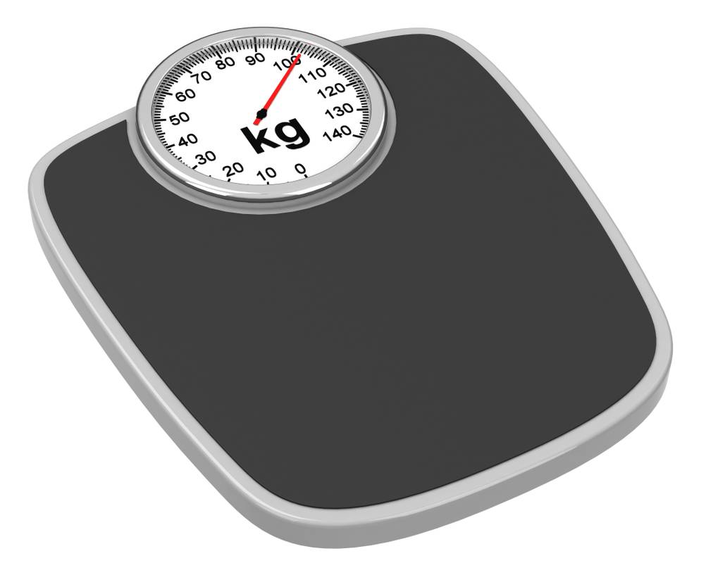 200-kg-Personenwaage-Test: Zu sehen ist eine XXL-Personenwaage mit runder Anzeige.