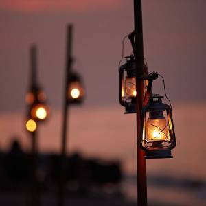 wie in alter lampe: petroleum kamin