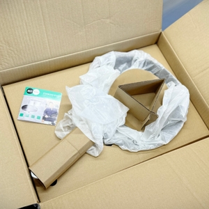 Die getestete Pfanne von Tefal wird ausgepackt.