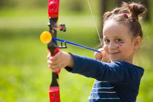 Pfeil und Bogen Kinder Test
