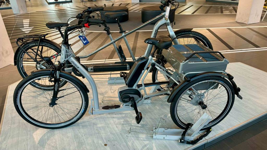 Getestet: E-Bike-Dreirad von der Seite betrachtet.