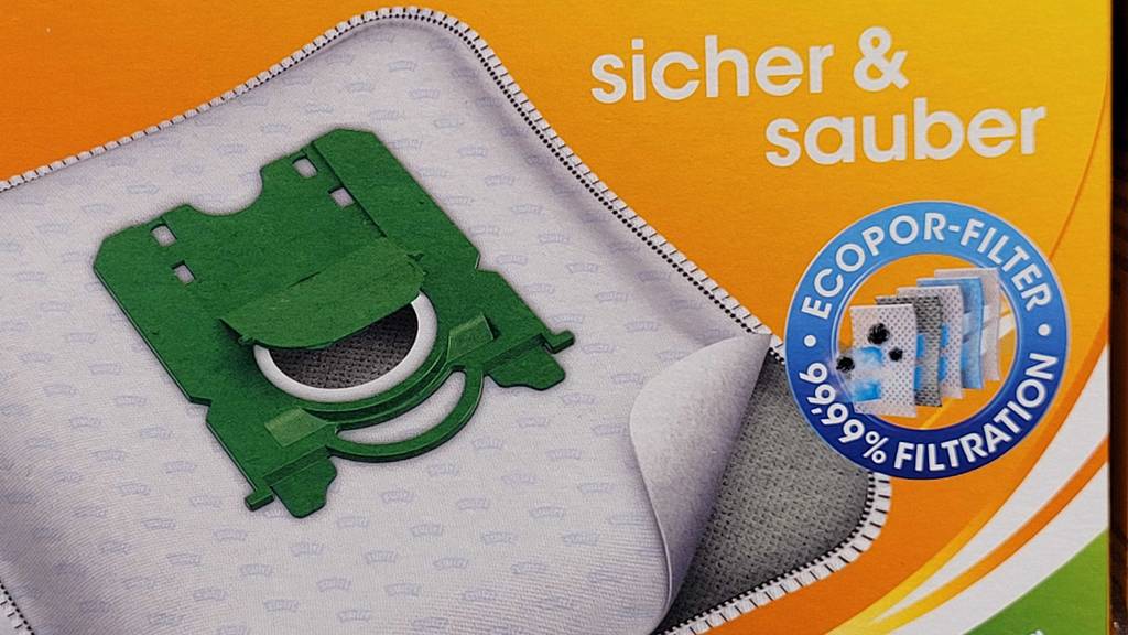 Nahaufnahme der Verpackung deds getesteten Vakuumbeutels.