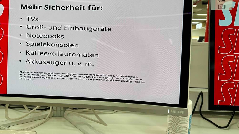 Philips-Monitor getestet: Nahaufnahme der unteren Ecke mit Logo.