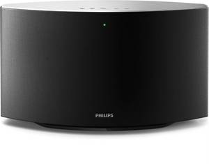 Philips Fidelio Lautsprecher im Haushalt - ein richtiger Eye-Catcher. Der Sound kommt natürlich nicht an ein 5.1-System heran.