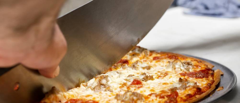Pizza-Wiegemesser-Test