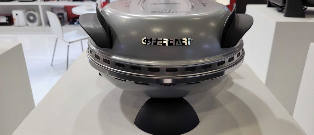 Pizzaofen-elektrisch im Test: Nahansicht des Ofens.