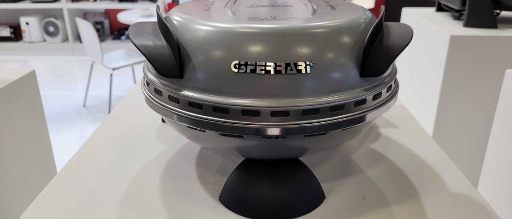 Pizzaofen-elektrisch im Test: Nahansicht des Ofens.