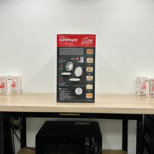 Die Seitenansicht der Verpackung des G3Ferrari G1003210 listet technische Details, Temperaturangaben und Einsatzmöglichkeiten auf.
