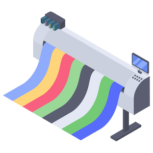 Grafik eines Plotters.
