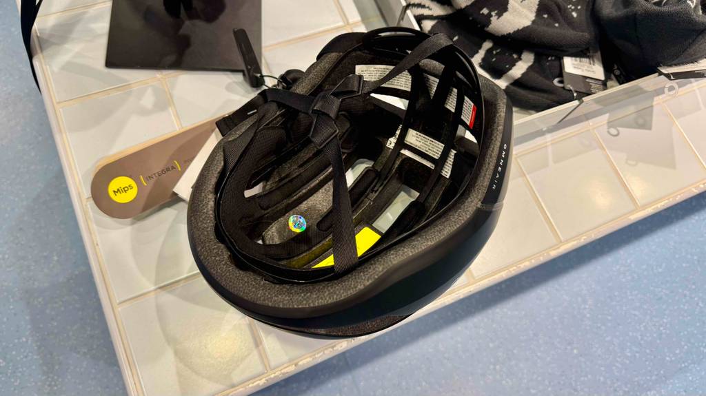 Innenansicht eines getesteten poc-Fahrradhelms.