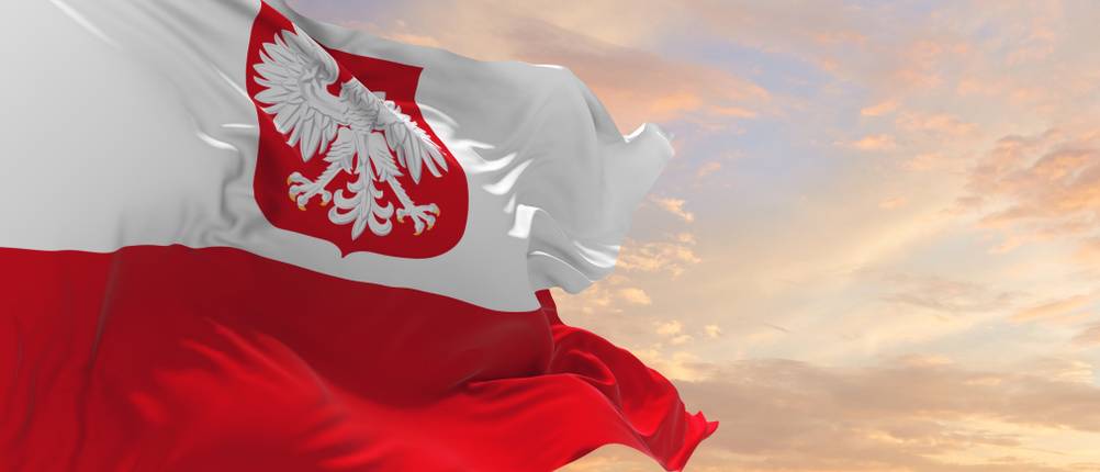 Polen-Flagge-Test