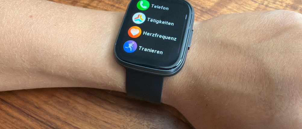 Das Menü von der Poounur-T80-Smartwatch