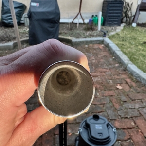 Der verstopfte Schlauch des Powerplus pow X308