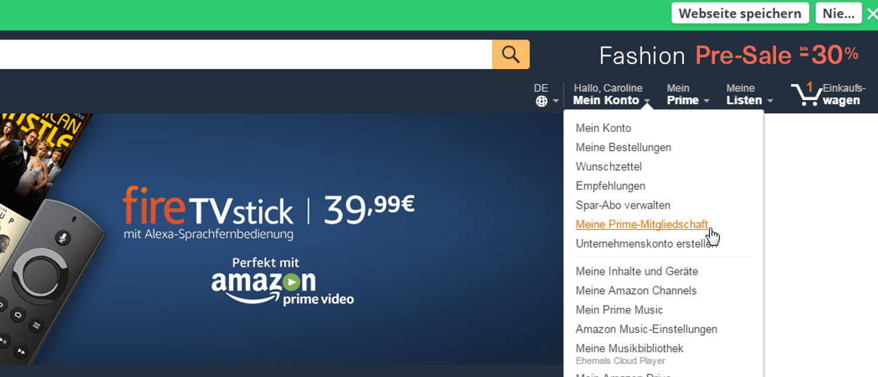 In 3 Schritten AmazonPrimeZugang mit Familie und Freunden teilen