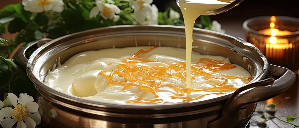 Puddingform-Test: Pudding kocht im Topf
