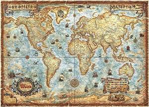 Puzzle Motiv Weltkarte