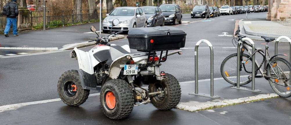 Quad in der Stadt