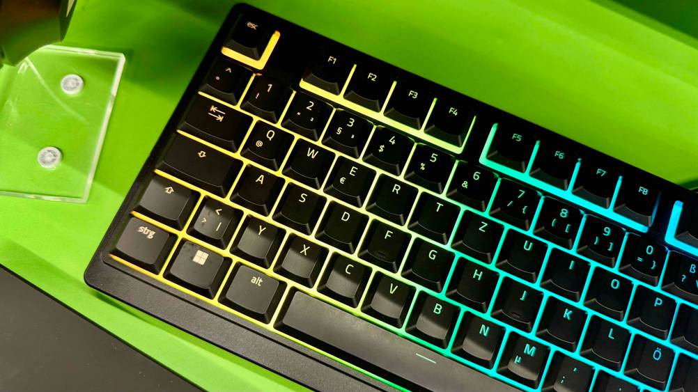 Razer-Tastatur getestet: Nahaufnahme der linken Seite der Tastatur.