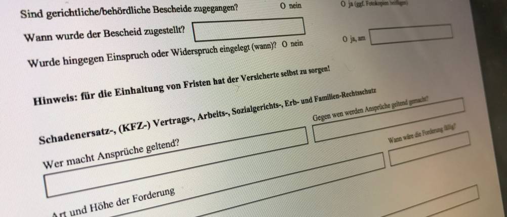 rechtsschutzversicherung vergleich