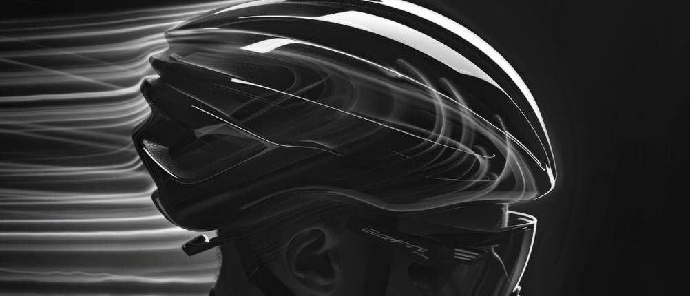 Rennradhelm-Herren-Test: Simulation der aerodynamischen Strömung über einem Helm