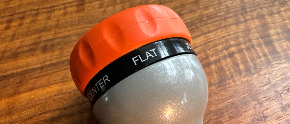 Die Restmo-Gartenbrause ist auf einen flachen Strahl eingestellt