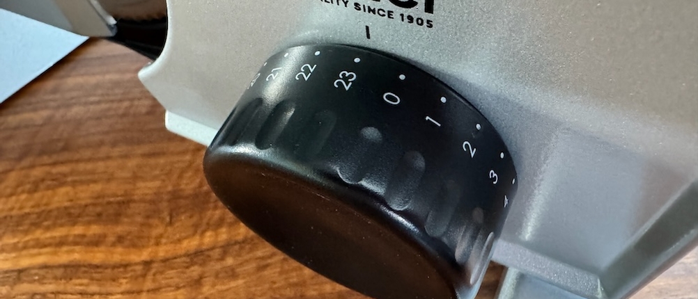 Stufeneinstellung mittels Drehrad beim Ritter Serano 7 Duo Plus