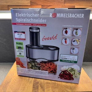Der Rommelsbacher EGS 80 in seiner Verpackung.