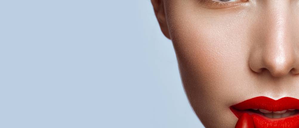 Roter-Lippenstift-Test