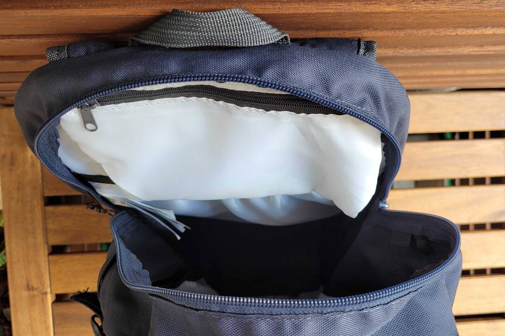 Ein getesteter Rucksack mit 20 Liter Volumen. 