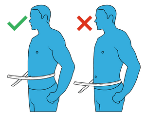 bauchumfang messen rückenbandage