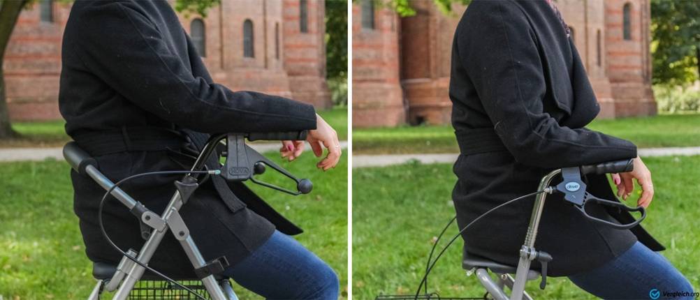 Sitzvergleich bei unserem Rollatorenvergleich