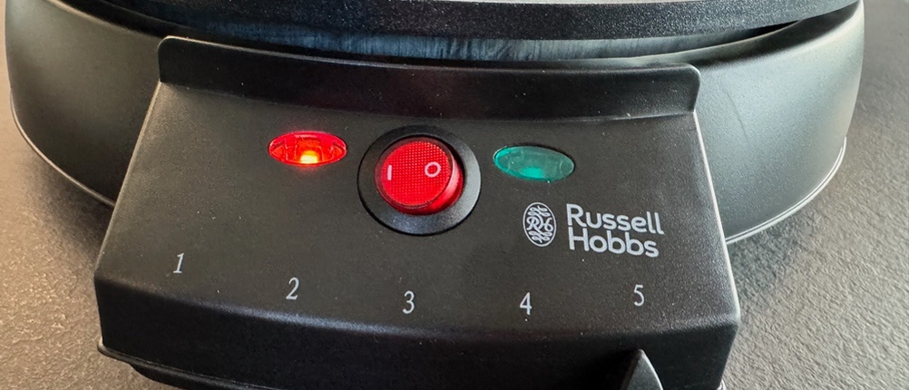 Die Bedienelemente des Russell-Hobbs-Fiesta-Crêpes-Maker