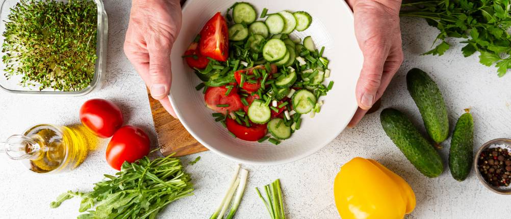 Salatschüssel Test