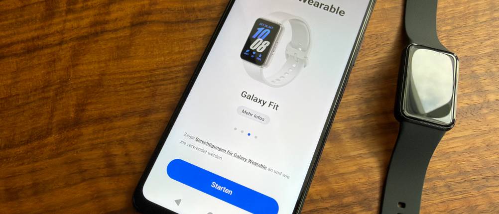 Auf einem Handy kann die Verbindung mit der Uhr gestartet werden