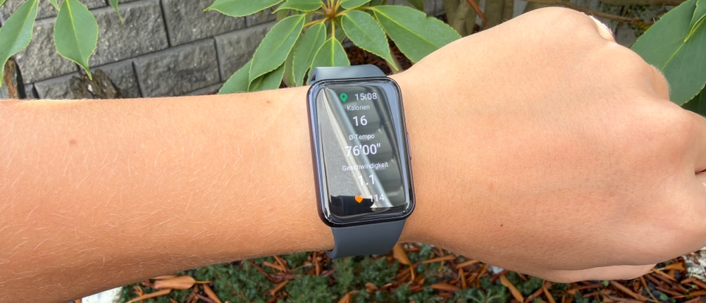 Auf der Samsung Galaxy Fit 3 ist ein Training aktiviert