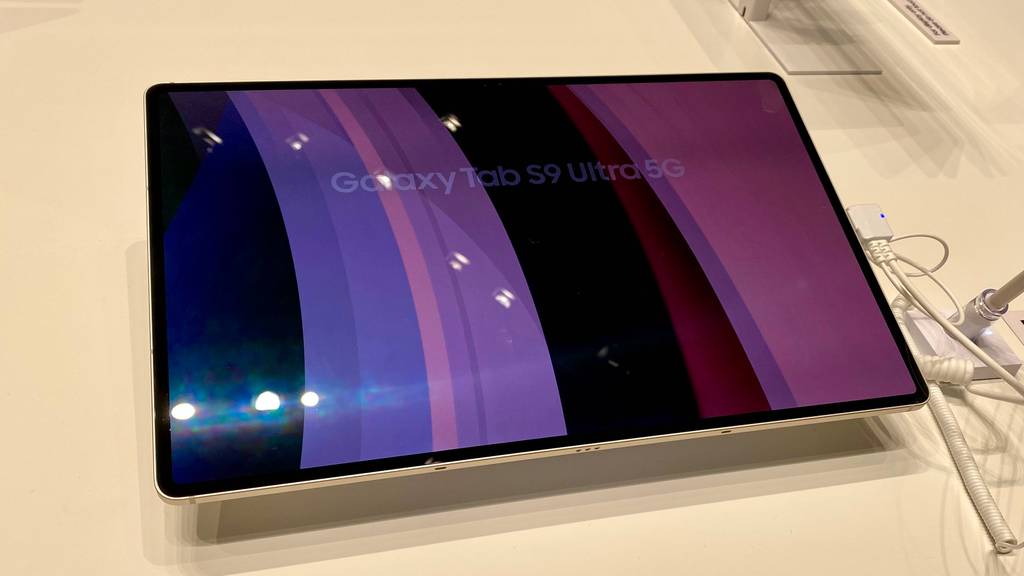 Display eines getesteten Samsung-Tablets.