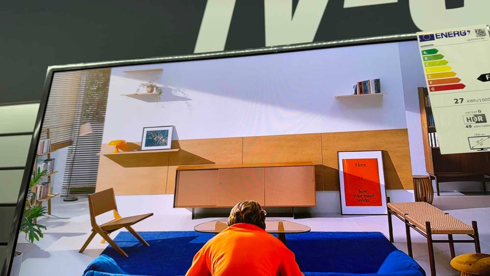Samsung The Frame getestet: Nahaufnahme des Rahmens.