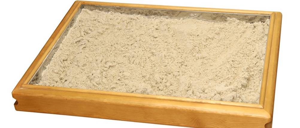 Sandkasten-Holz-Test